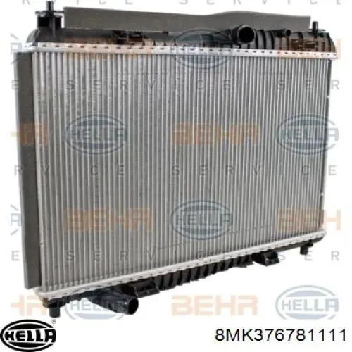 8MK376781111 HELLA Радиатор основной