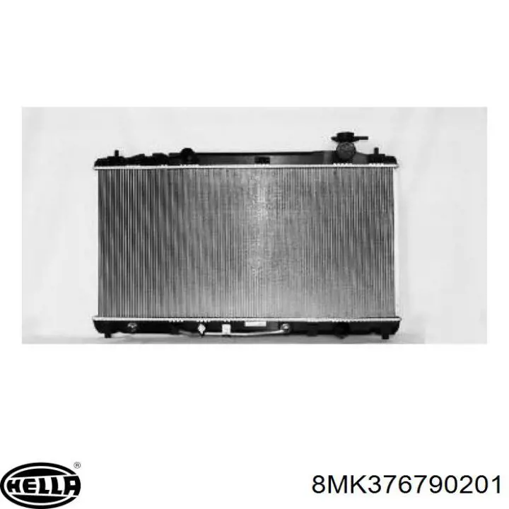 Radiador refrigeración del motor 8MK376790201 HELLA