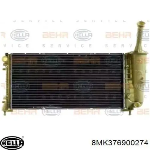 Radiador refrigeración del motor 8MK376900274 HELLA