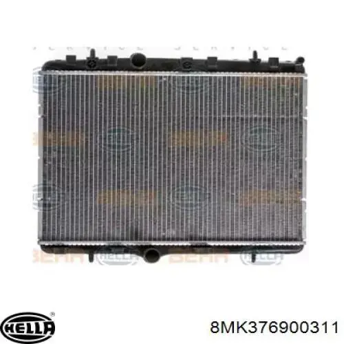 Radiador refrigeración del motor 8MK376900311 HELLA
