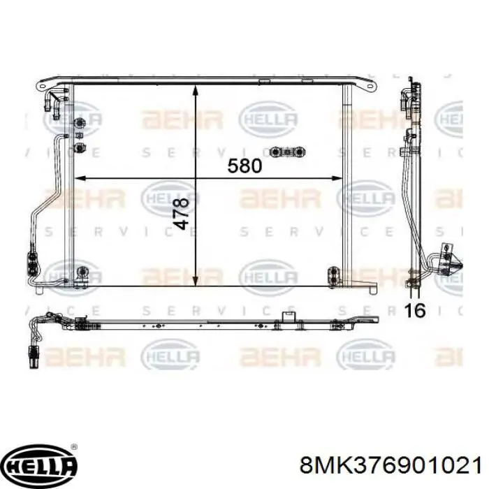 Радиатор охлаждения двигателя Signeda RA65015Q цена, от 75.89 USD