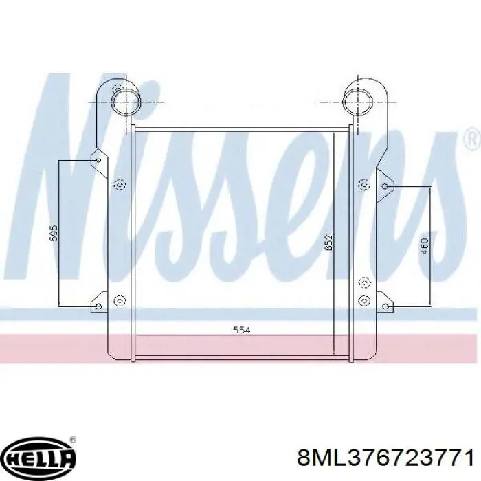 Радиатор 8ML376723771 HELLA