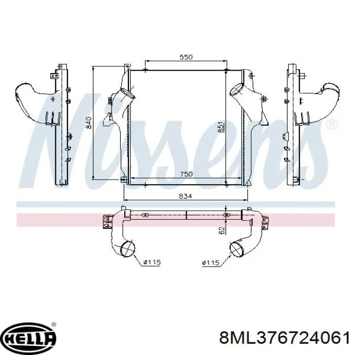 Интеркулер 502MB020100 Perfekt Cooling