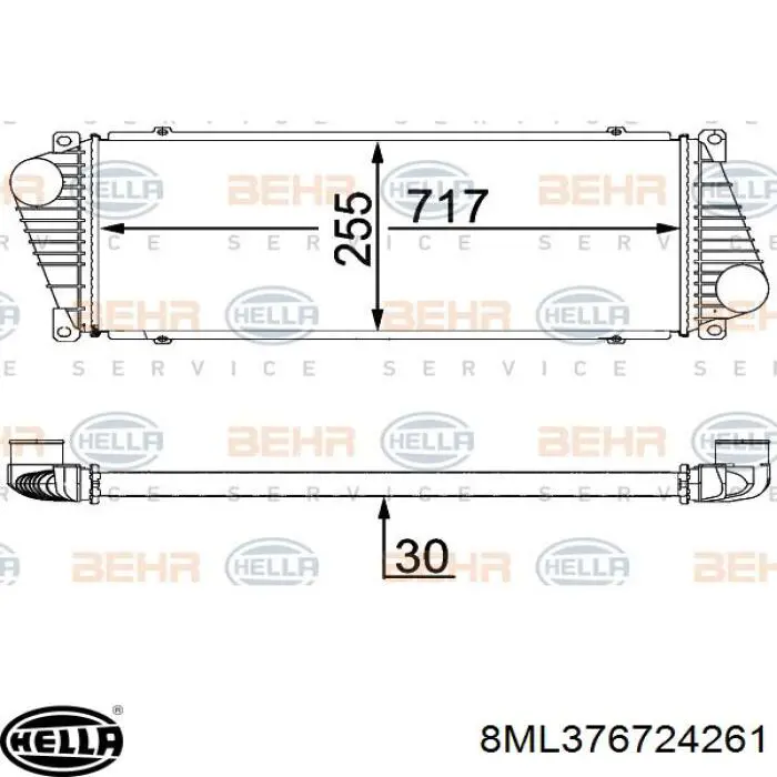 Интеркулер 9705010201 Mercedes