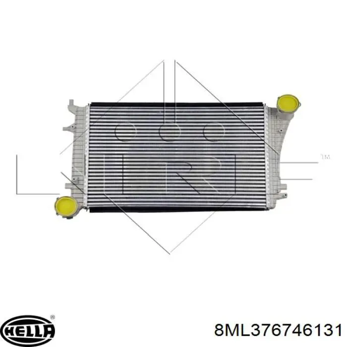 8ML376746131 HELLA Охладитель наддувочного воздуха