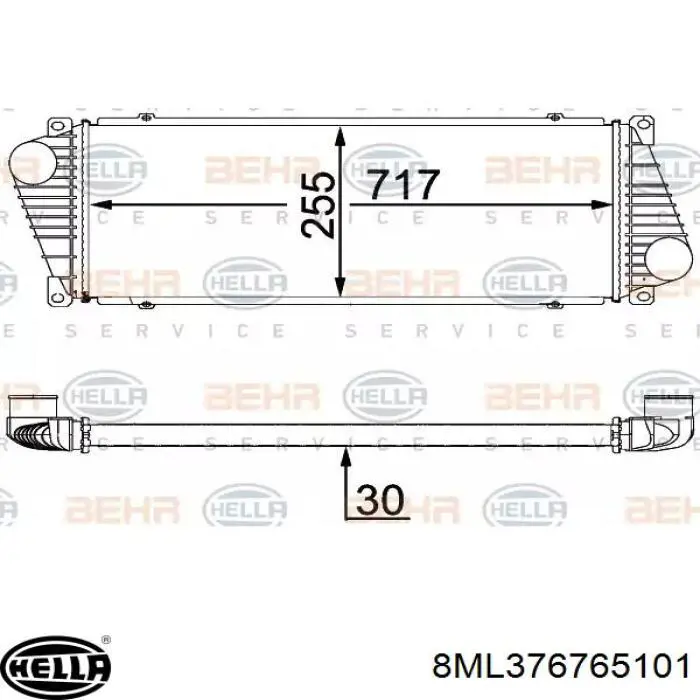 CI328000P Mahle Original Охладитель наддувочного воздуха