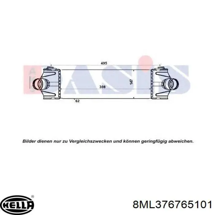 Радиатор интеркуллера Mahle Original CI328000P