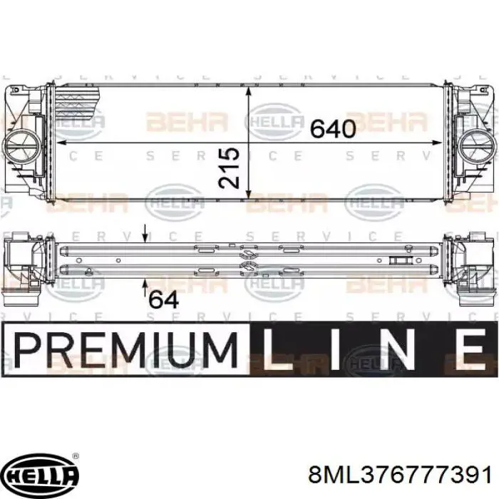 Интеркулер CI368000P Knecht-Mahle