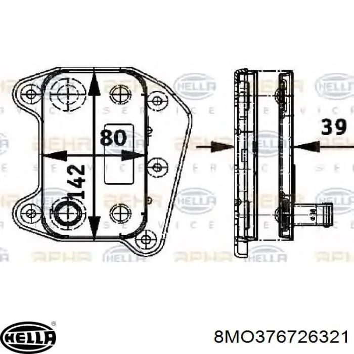 Масляный радиатор TOPT1120004 Bapmic