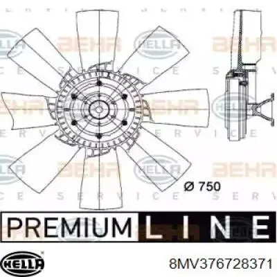 Крыльчатка радиатора охлаждения 8MV376728371 HELLA