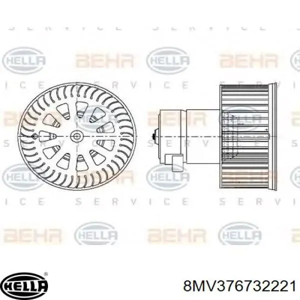 8MV376732221 HELLA Гидромуфта привода вентилятора