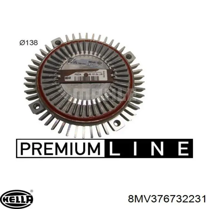 8MV376732231 HELLA Гидромуфта привода вентилятора
