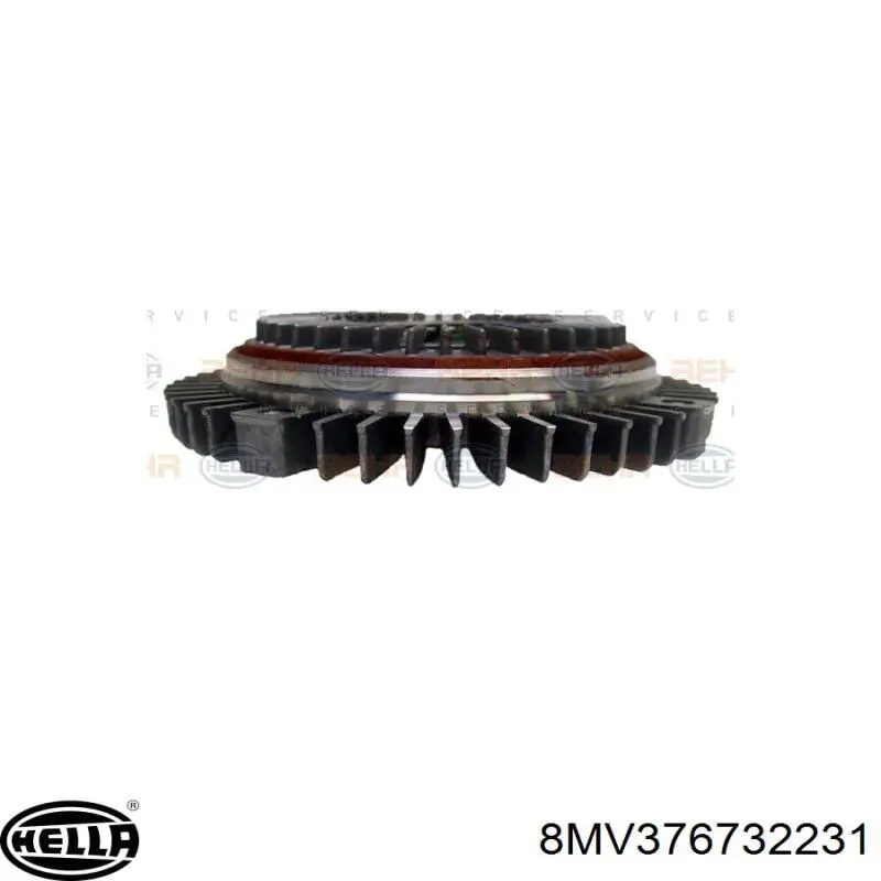 Купить 8MV376732231 HELLA Муфта вентилятора охлаждения