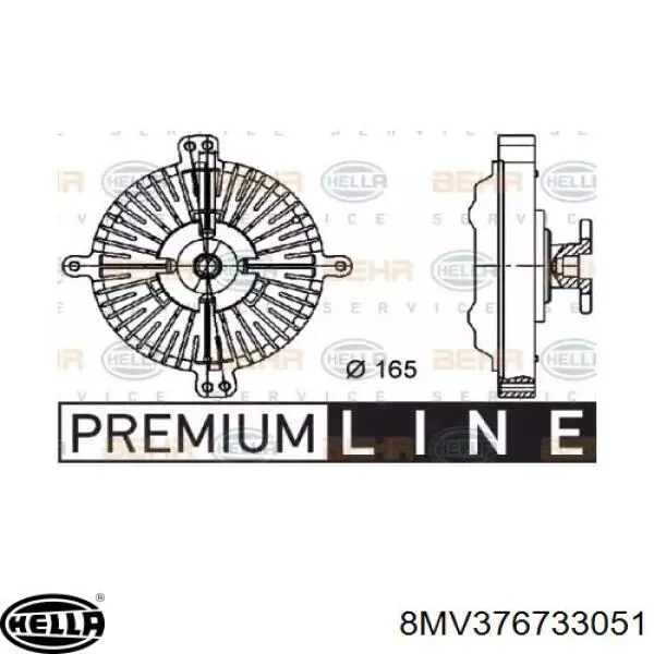 A1162000522 Mercedes Гидромуфта привода вентилятора
