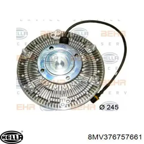 Купить 8MV376757661 HELLA Муфта вентилятора охлаждения