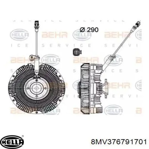 86159 Nissens Гидромуфта привода вентилятора