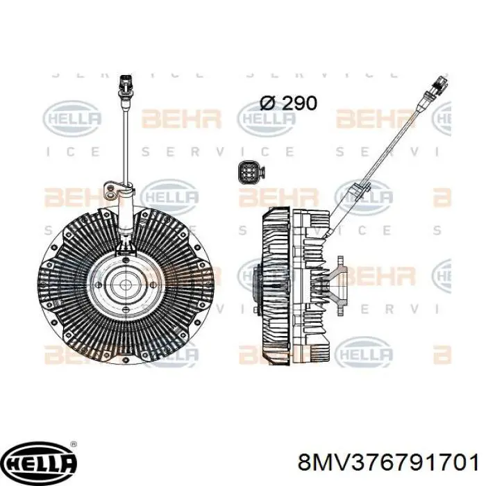 Купить 86159 Nissens Муфта вентилятора охлаждения