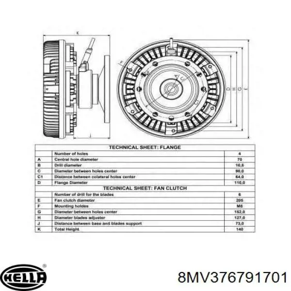 Вискозная муфта Nissens 86159 цена, от 585.15 USD