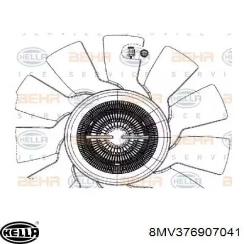 Вискомуфта вентилятора 8MV376907041 HELLA