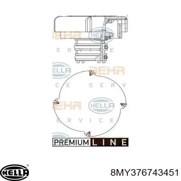 Крышка/пробка радиатора HELLA 8MY376743451 цена, от 9.69 USD