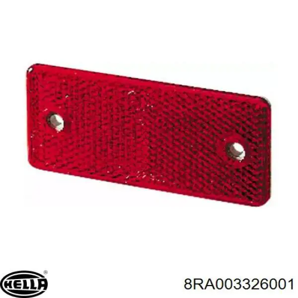 Отражатель заднего бампера HELLA 8RA003326001