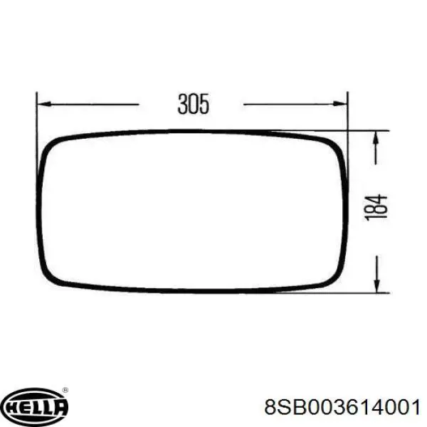 Зеркало заднего вида левое ZL0150002 Tangde