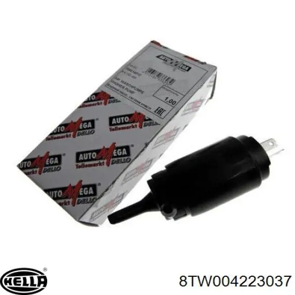 Купить 8TW004223037 HELLA Моторчик омывателя переднего стекла