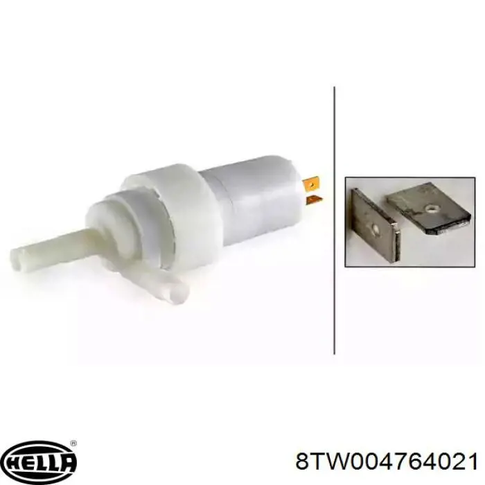 8TW 004 764-021 HELLA насос-мотор омывателя фар