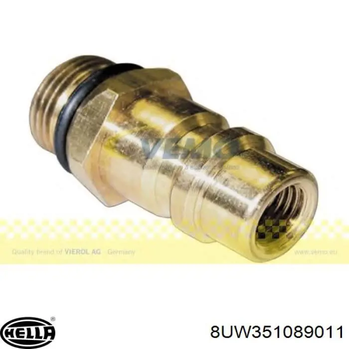 8UW 351 089-011 HELLA клапан заправки кондиционера