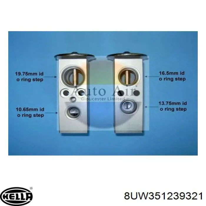 Купить 8UW351239321 HELLA Клапан TRV кондиционера