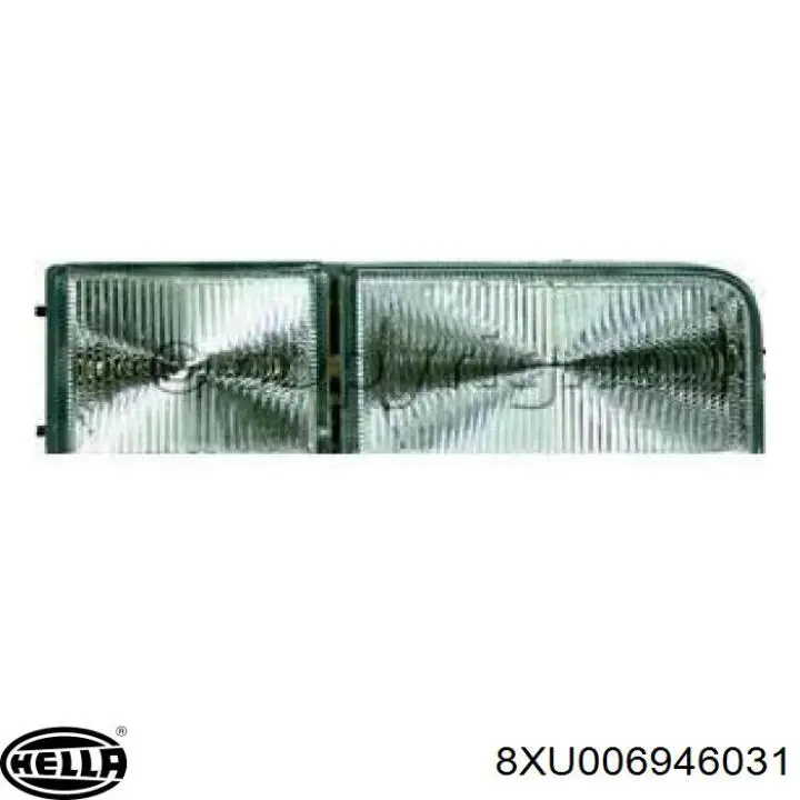 Заглушка (решетка) противотуманных фар бампера переднего левая на Volkswagen Passat B3, B4, 3A5, 351