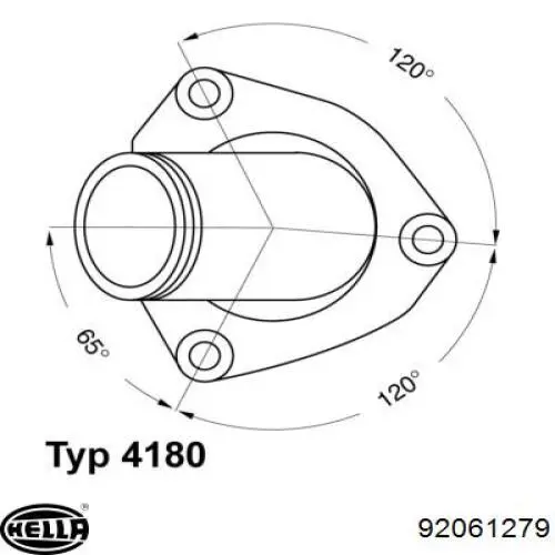 Термостат в корпусе HELLA 92061279 цена, от 9.71 USD