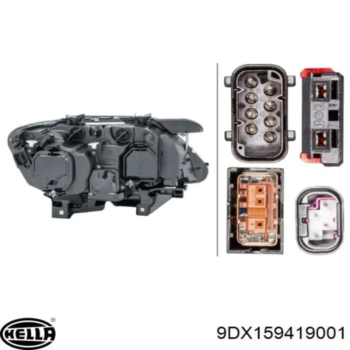 Купить 9DX159419001 HELLA Лампочка освещения салона
