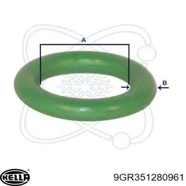Кольцо уплотнительное трубки кондиционера HELLA 9GR351280961