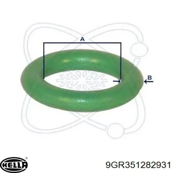 Кольцо уплотнительное трубки кондиционера 9GR351282931 HELLA