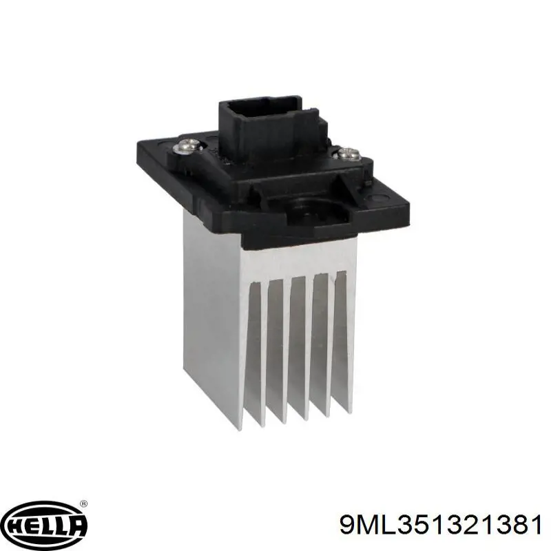 Купить 9ML351321381 HELLA Регулятор оборотов вентилятора печки