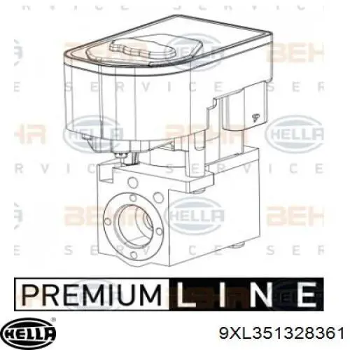 9XL351328361 HELLA Кран системы отопления