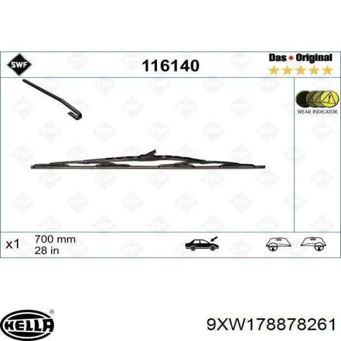 Щетка стеклоочистителя лобового стекла, водительская Anco 9128 цена, от 5.63 USD