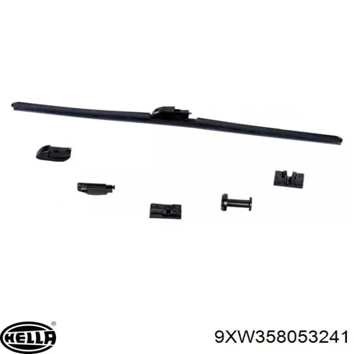 Limpiaparabrisas de luna delantera conductor 9XW358053241 HELLA