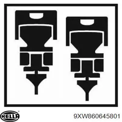 Щетка-дворник лобового стекла водительская 9XW860645801 HELLA