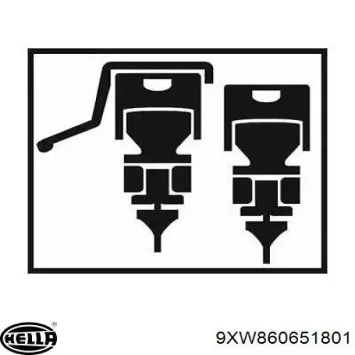 Щетки стеклоочистителя 9XW860651801 HELLA