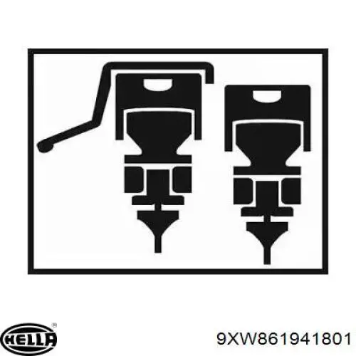 Щетки стеклоочистителя 9XW861941801 HELLA