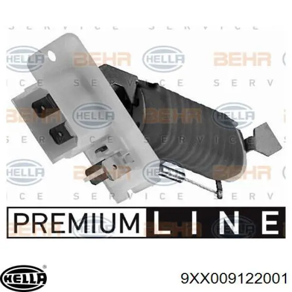 ABR 1 000P Mahle Original резистор (сопротивление вентилятора печки (отопителя салона))