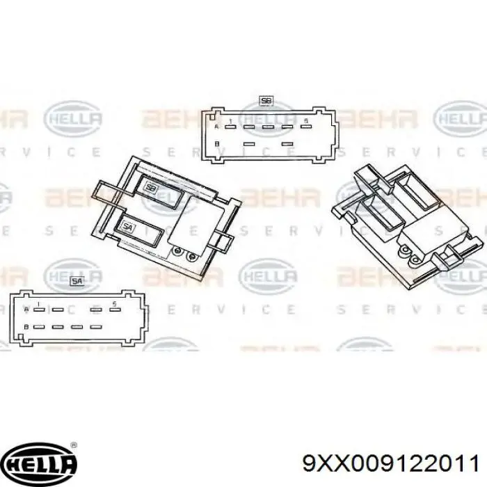 Реле отопителя Opel 1845790 цена, от 8.86 USD