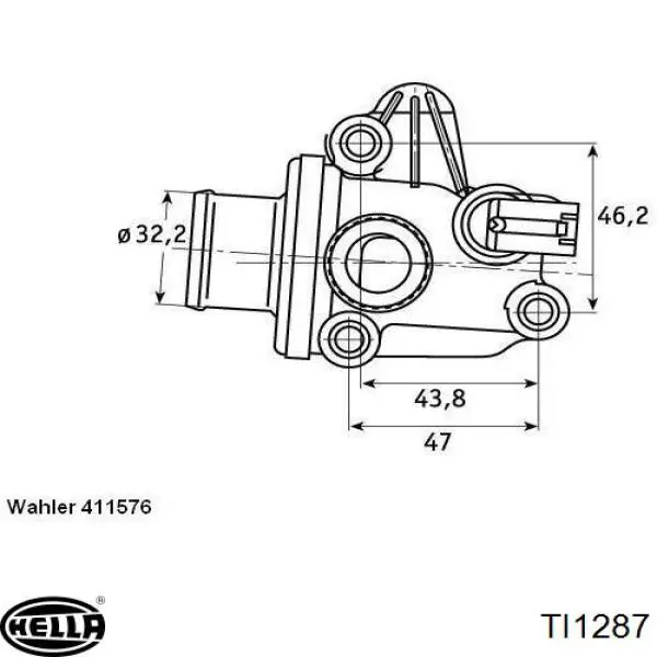 Термостат в корпусе HELLA TI1287 цена, от 30.93 USD