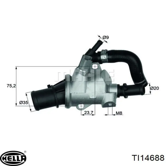 Корпус термостата TI14688 HELLA