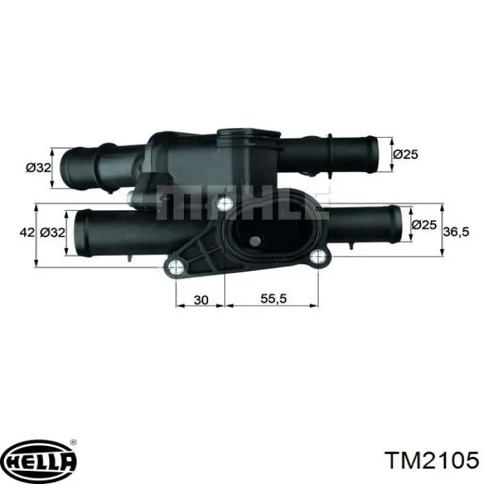 Корпус термостата TM2105 HELLA