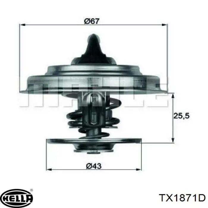 Термостат TX1871D HELLA