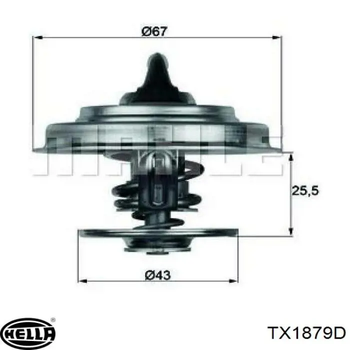 Termostato, refrigerante TX1879D HELLA