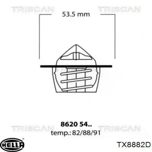 Термостат в корпусе HELLA TX8882D цена, от 6.89 USD